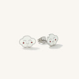 Kids Smiley Cloud Stud Hypoallergenic Earrings