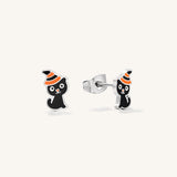 Halloween Cat Hypoallergenic Earrings