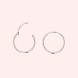 Implant Grade Titanium Delicate Hoop Hypoallergenic Earrings