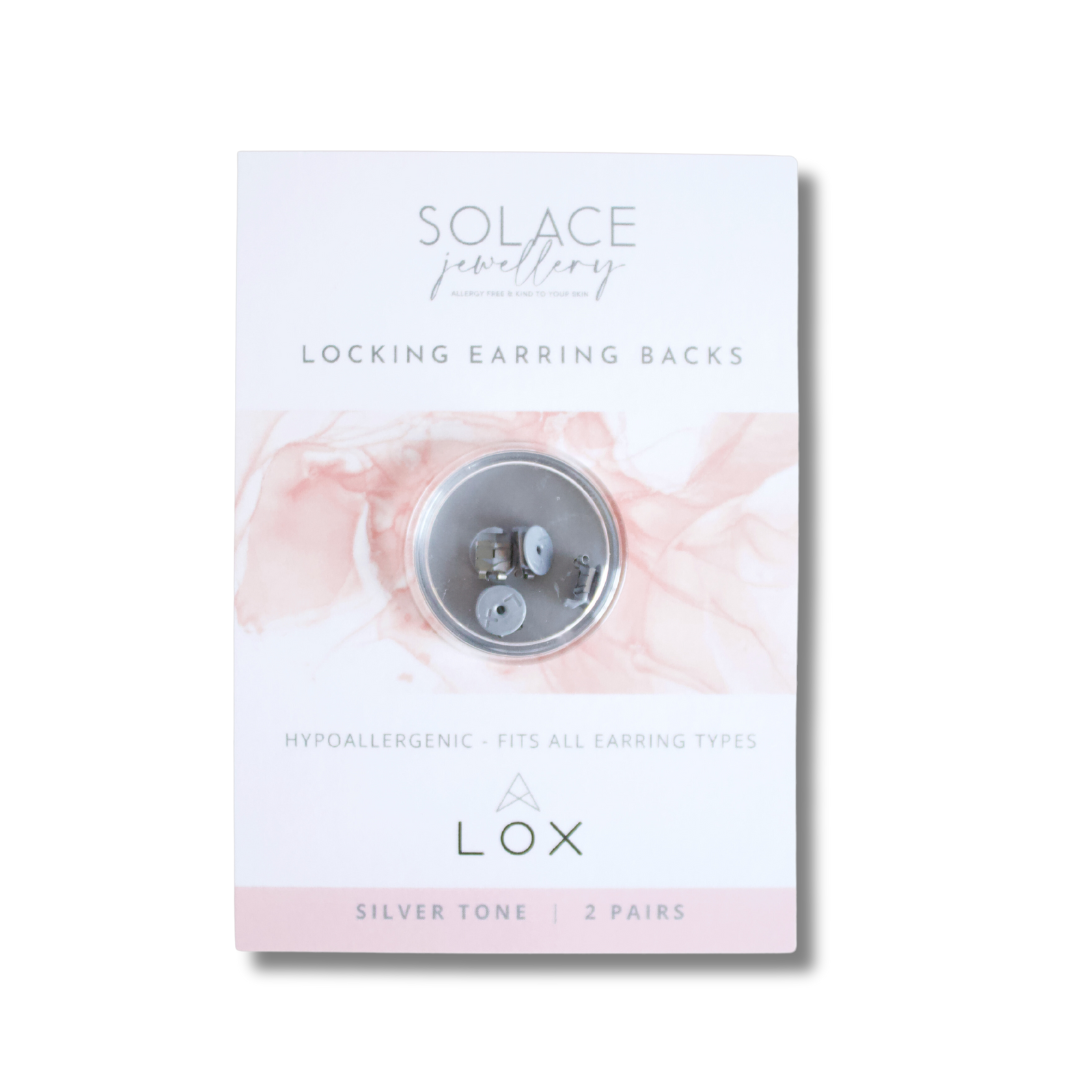Gold Lox Secure Earring Backs Two Pair Pack 
