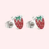 Strawberry Hypoallergenic Stud Earrings