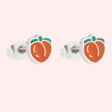 Peach Hypoallergenic Stud Earrings