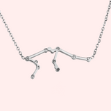Aquarius Zodiac Constellation Hypoallergenic Necklace