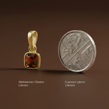 Cushion Birthstone Charm