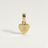 Heart Initial Charm