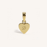 Heart Initial Charm