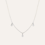 Rope Trim Cubic Zirconia Necklace
