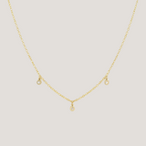 Rope Trim Cubic Zirconia Necklace