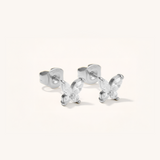 Cubic Zirconia Marquise Butterfly Stud Earrings