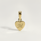 Heart Initial Charm