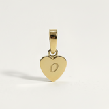 Heart Initial Charm
