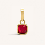 Cushion Birthstone Charm