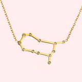 Gemini Zodiac Constellation Hypoallergenic Necklace