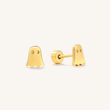 Double Trouble Ghost Flat Back Earrings