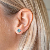 Colourful Flower Hypoallergenic Earrings