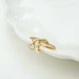 Shimmer Enamel Heart Hypoallergenic Charms