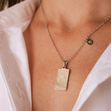 Virgo Zodiac Tarot Card Necklace