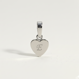 Heart Initial Charm