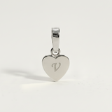 Heart Initial Charm
