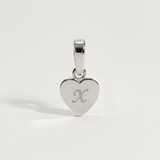 Heart Initial Charm
