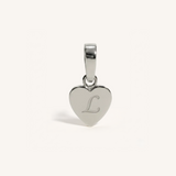 Heart Initial Charm