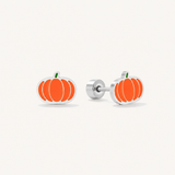 Gourd-geous Pumpkin Flat Back Earrings
