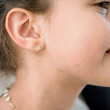 Colourful Flower Hypoallergenic Earrings