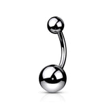 Titanium Ball Belly Bar