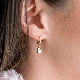 Shimmer Enamel Heart Hypoallergenic Charms