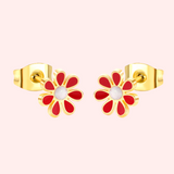 Colourful Flower Hypoallergenic Earrings