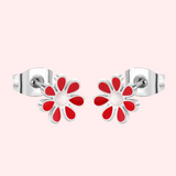 Colourful Flower Hypoallergenic Earrings