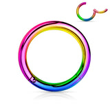 Single Hinged Segment Hypoallergenic Ring
