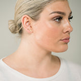 Sandblasted Heart Hypoallergenic Earrings