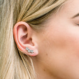 Constellation CZ Ear Climber Hypoallergenic Earrings