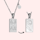 Zodiac Tarot Card Necklace