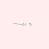 Titanium Prong Set CZ Hypoallergenic Earrings
