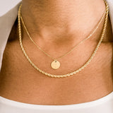 A-Z Initial Necklace Gold
