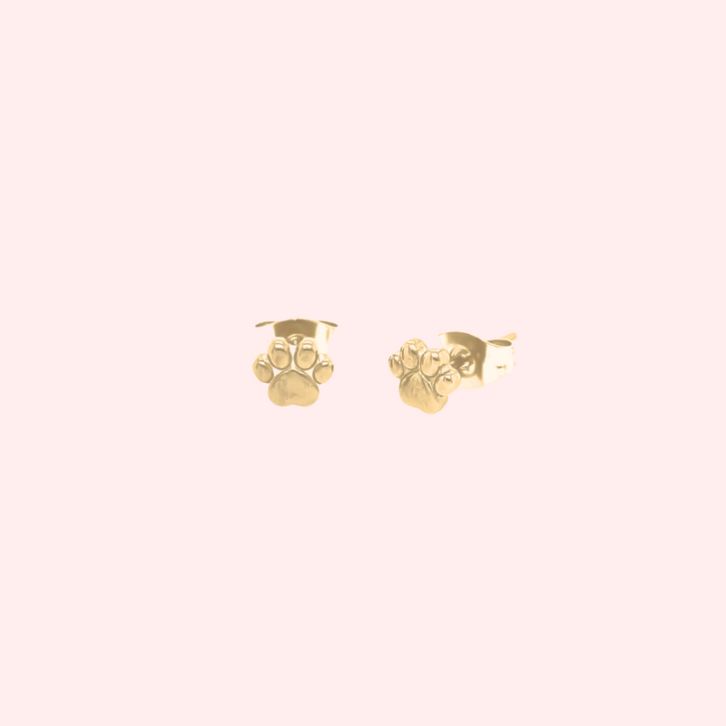 Mini Paw Stud Hypoallergenic Earrings