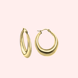 Chunky Tapered Hypoallergenic Hoop Earrings