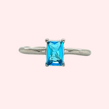 Colourful Cubic Zirconia Hypoallergenic Ring