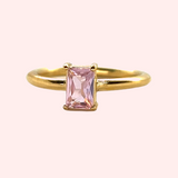 Colourful Cubic Zirconia Hypoallergenic Ring