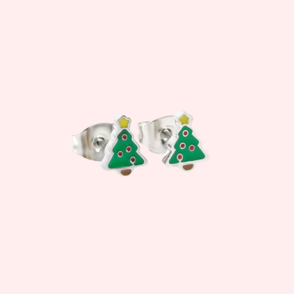 Christmas Tree Hypoallergenic Earrings