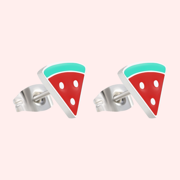 Watermelon Stud Hypoallergenic Earrings