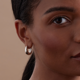 Curved Hoop Earrings