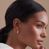 Curved Hoop Earrings