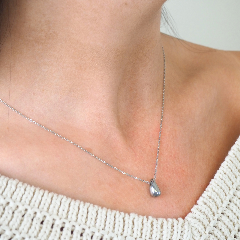 Chunky Teardrop Hypoallergenic Necklace