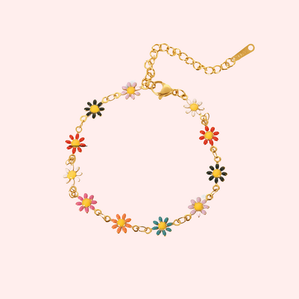 Colourful Daisy Hypoallergenic Bracelet