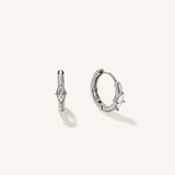 Crystal Marquise Huggie Earrings