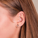 Snowman Face Flat Back Stud Earrings
