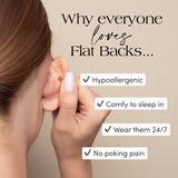 Star Hypoallergenic Flat Back Stud Earring